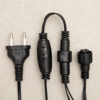 Гирлянда &laquo;Сеть&raquo; 2 &times; 3 м, IP44, УМС, тёмная нить, 384 LED, свечение белое, 220 В