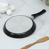 Сковорода блинная PROMO, d=22 см, пластиковая ручка, антипригарное покрытие, цвет чёрный Сковорода блинная PROMO, d=22 см, пластиковая ручка, антипригарное покрытие, цвет чёрный