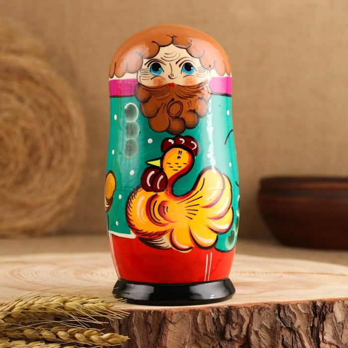Матрёшка &laquo;Курочка Ряба&raquo;, сюжетная, 5 кукольная, 13,5 - 15 см., микс