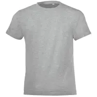 Футболка детская Regent Fit Kids, серый меланж, на рост 106-116 см (6 лет)