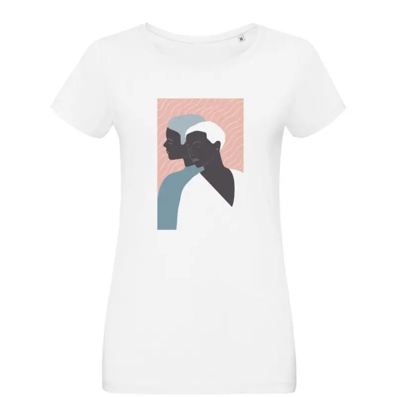 Футболка женская &laquo;Пара&raquo;, белая, размер S