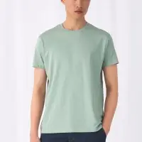 Футболка унисекс E150 Inspire (Organic) серо-зеленая, размер 3XL