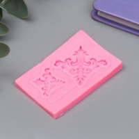 Молд силикон "Два узора" 2 предмета 0,6х3,9х6 см Молд силикон "Два узора" 2 предмета 0,6х3,9х6 см