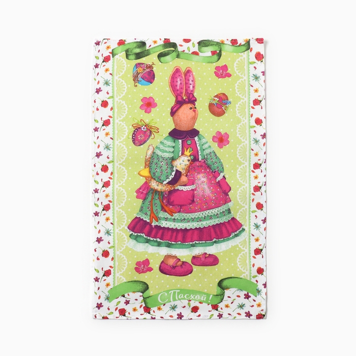 Набор полотенец кух. Набор полотенец кух. "Доляна" Счастье 35х60см-4 шт, 100% хл, рогожка 160 г/м2