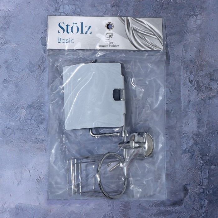 Держатель для туалетной бумаги с подставкой под освежитель воздуха Штольц St&ouml;lz &laquo;Нео&raquo;