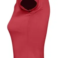 Рубашка поло женская без пуговиц Pretty 220 красная, размер L