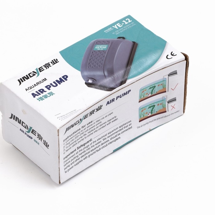 Компрессор воздушный JINGYE YE-12, внешний, 3,5 л/мин, 3 Вт Компрессор воздушный JINGYE YE-12, внешний, 3,5 л/мин, 3 Вт