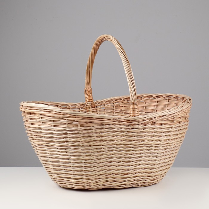 Корзина &laquo;Грибная&raquo;, 12 л, дно 19&times;29 см, верх 30&times;49 см, H=20/23/34, ива