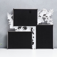 Фоторамка пластик на 3 фото 10х15 см "Цветущая вишня" золотисто-белая 33х29 см Фоторамка пластик на 3 фото 10х15 см "Цветущая вишня" золотисто-белая 33х29 см