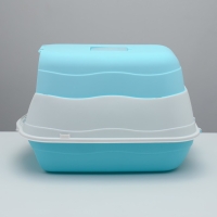 Туалет закрытый 2-в-1 со съёмным верхом 34 х 50 х 33 см, голубой