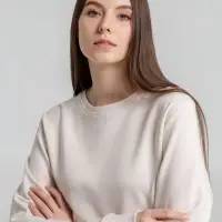 Свитшот унисекс BNC Inspire (Organic), молочно-белый, размер XXL