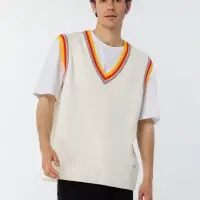 Жилет оверсайз унисекс Cornell в сумке, молочно-белый, размер S/M