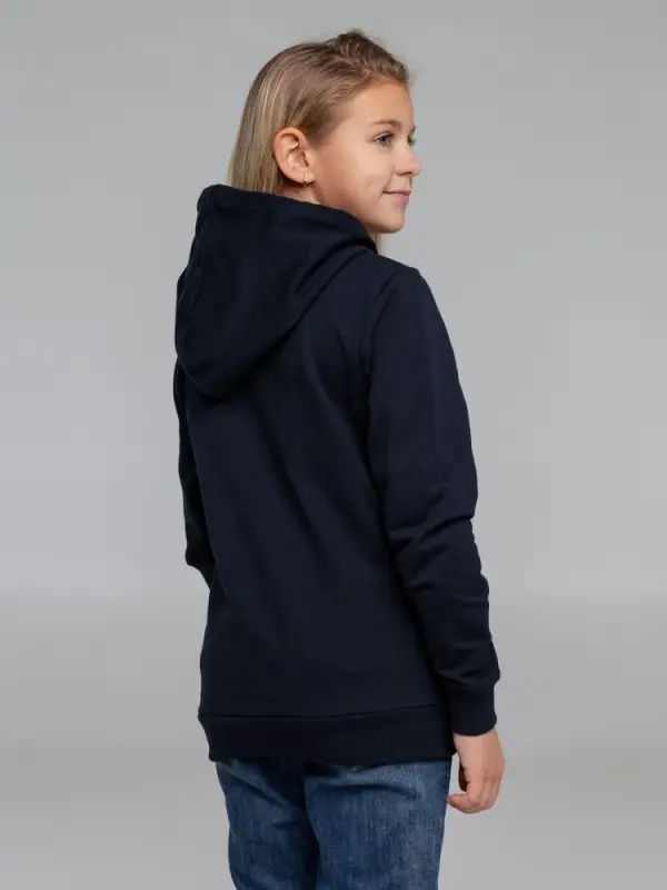 Толстовка с капюшоном детская Kirenga Kids, темно-синяя, 12 лет Толстовка с капюшоном детская Kirenga Kids, темно-синяя, 12 лет