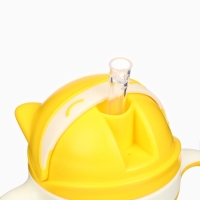 Поильник детский M&B «Котик» с трубочкой, от 9 мес., 280 мл., цвет молочно-желтый Поильник детский M&B «Котик» с трубочкой, от 9 мес., 280 мл., цвет молочно-желтый