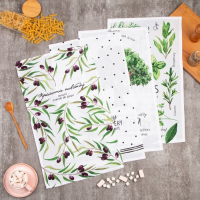 Набор кухонных полотенец Доляна &laquo;Красота повсюду&raquo;, 35х60см-4шт, 100% хлопок