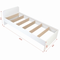 Кровать 800х2000  2030х840х710 Белая