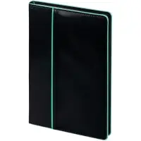 Ежедневник Alanis, недатированный, черный c бирюзовым Ежедневник Alanis, недатированный, черный c бирюзовым