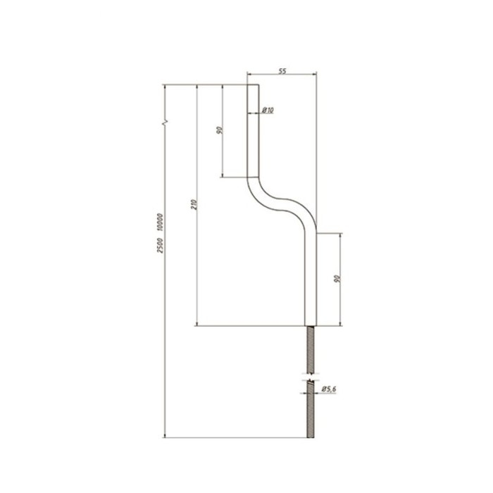 Трос сантехнический ORIO ТСК-5000, d=5.6 мм, 5.0 м, канатный Трос сантехнический ORIO ТСК-5000, d=5.6 мм, 5.0 м, канатный