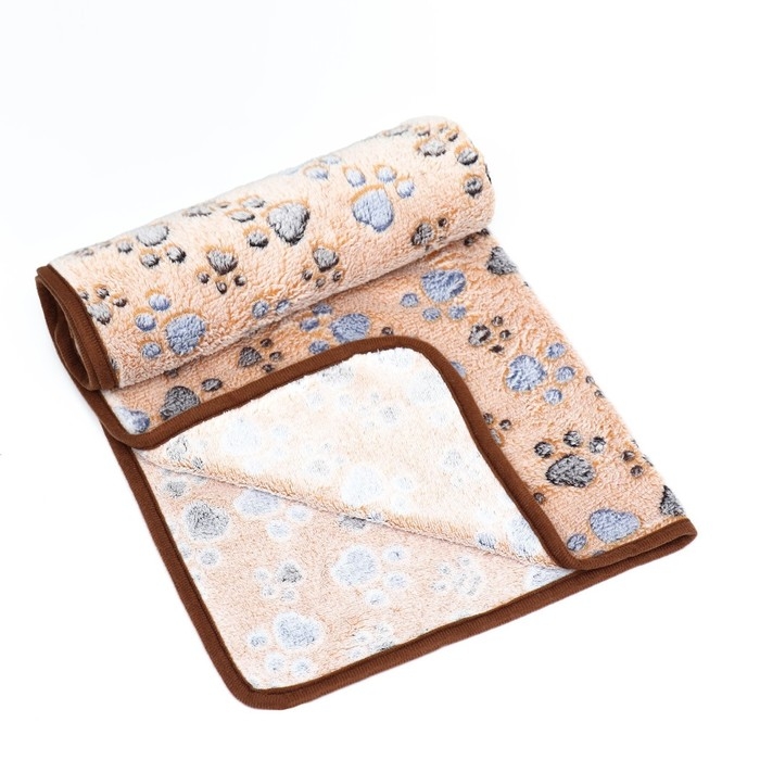 Плед для животных Плед для животных "С любовью", 76 х 52 см, бежевый