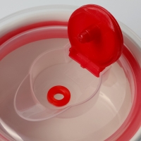 Набор салатников керамических с вакумными крышками &laquo;Ромбики&raquo;, 3 предмета: 300/550/900 мл, цвет белый