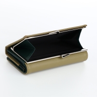 Кошелёк женский на магнитах, цвет зелёный