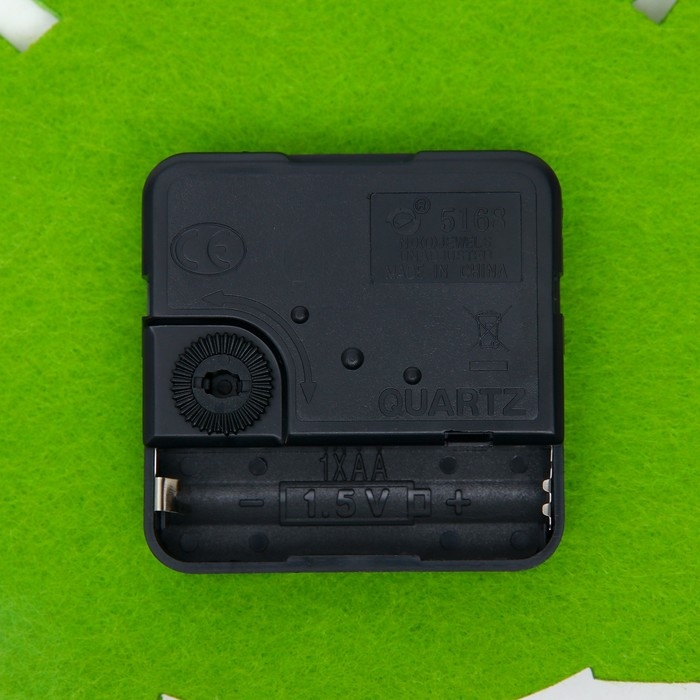 Часы настольные DIY Часы настольные DIY "Лягушонок из фетра" детские, набор для творчества, 23 х 21 см, АА