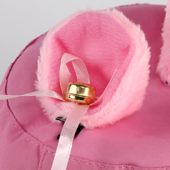 Панама детская для девочки &laquo;Кошка&raquo;, +ушки-заколки, цвет розовый, р-р 54