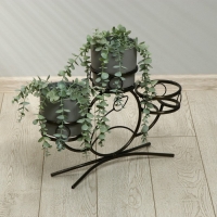 Подставка для цветов, напольная, на 3 горшка, d = 14 см, бронзовая, &laquo;Камелия&raquo;