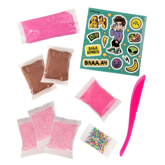 Игрушка для детей модели &laquo;Slime Лаборатория Пранк Влад А4&raquo; &laquo;Десерт пончик&raquo;