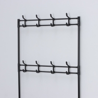 Вешалка - стойка напольная для одежды LaDо́m, с полками для хранения, 5 ярусов, 80&times;26&times;165 см, цвет чёрный