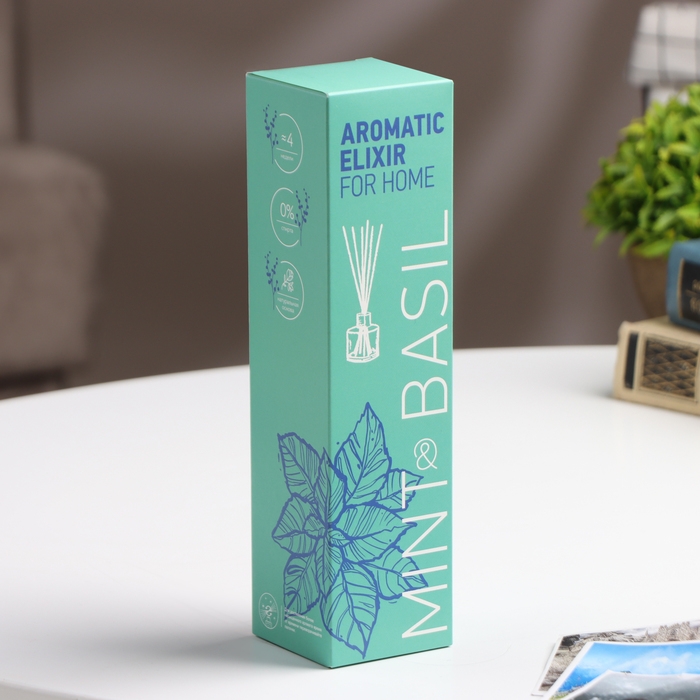 Ароматический диффузор Базилик и мята 40 мл Ароматический диффузор Базилик и мята 40 мл