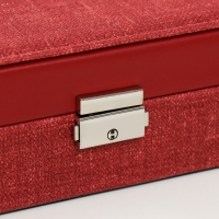 Шкатулка кожзам для украшений "Красная" комбинированная 26,7х18,5х7,5 см Шкатулка кожзам для украшений "Красная" комбинированная 26,7х18,5х7,5 см