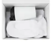 Набор Fleecy с термостаканом белый Набор Fleecy с термостаканом белый