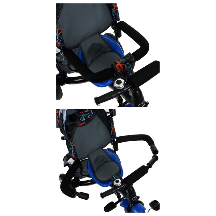 Велосипед трёхколёсный Vivat 1, принт стрелки, оранжевый Велосипед трёхколёсный Vivat 1, принт стрелки, оранжевый