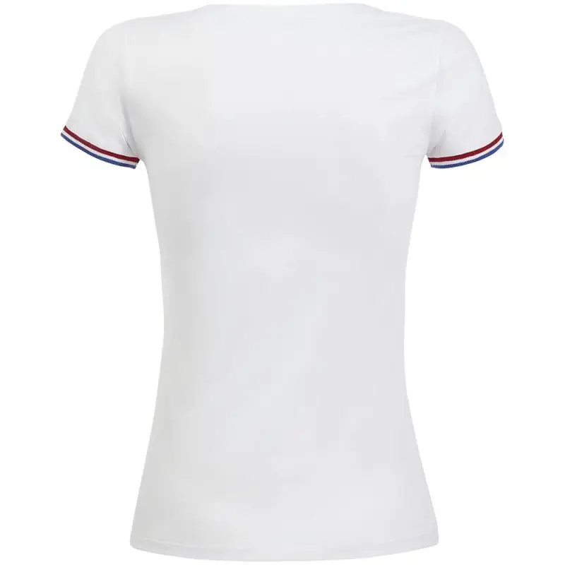 Футболка женская Rainbow Women, белая с ярко-синим, размер S