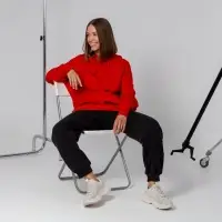 Худи унисекс Vozduh 2.0, красное, размер XL/ XXL