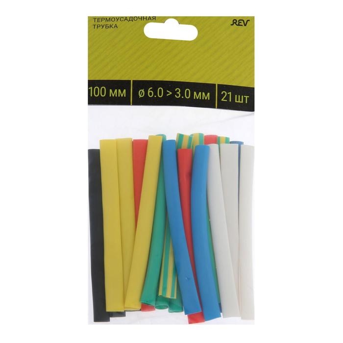 Термоусаживаемая трубка Duwi, 6/3 мм, набор, 21 шт. Термоусаживаемая трубка Duwi, 6/3 мм, набор, 21 шт.