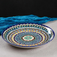 Ляган Риштанская Керамика "Узоры", 31 см, синий Ляган Риштанская Керамика "Узоры", 31 см, синий