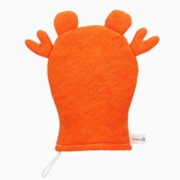 Детская мочалка для купания &laquo;Крабик&raquo;, махра