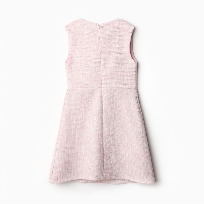 Платье для девочки MINAKU: PartyDress, цвет розовый, рост 128 см