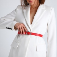 Ремень женский, ширина 2,4 см, винт, пряжка металл, цвет красный Ремень женский, ширина 2,4 см, винт, пряжка металл, цвет красный