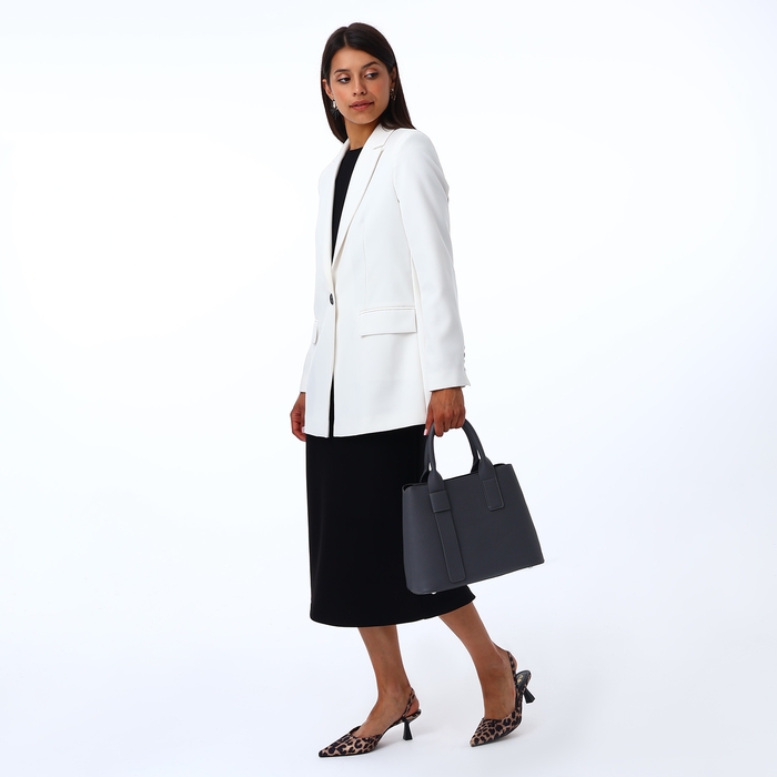 Сумка женская на молнии, TEXTURA, средний размер, цвет серый Сумка женская на молнии, TEXTURA, средний размер, цвет серый