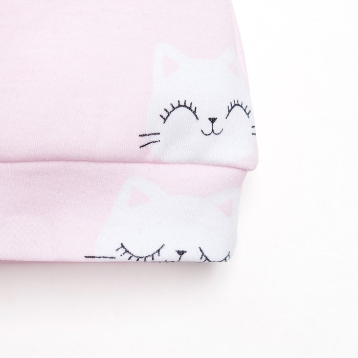 Комплект: боди, шапочка и брюки Крошка Я &laquo;Киса&raquo;, рост 74-80 см