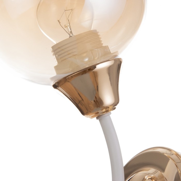 Бра Бра "Барбара" 1х60Вт Е27 Белый, золото 20х12х28см