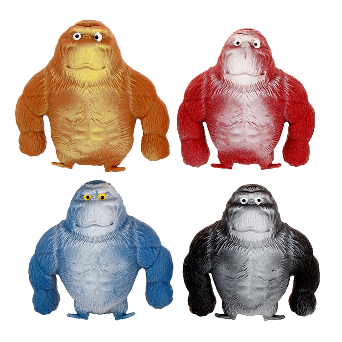 Мялка-тянучка &laquo;Горилла&raquo; с песком, цвета МИКС