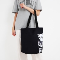 Шопер Котики, 40х12х38, цвет чёрный Шопер Котики, 40х12х38, цвет чёрный