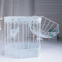 Клетка шестиугольная "Бабочки", 23х40см, белая Клетка шестиугольная "Бабочки", 23х40см, белая