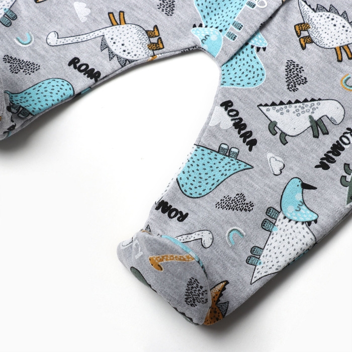 Комбинезон детский, цвет серый, рост 68 см