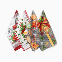 Набор кухонных полотенец Доляна &laquo;Подарок &raquo; 35х60см-4шт, 100% хлопок