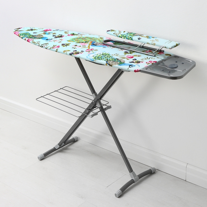 Доска гладильная &laquo;Nika&raquo;, 122&times;40 см, высота до 90 см, европодставка, рисунок МИКС